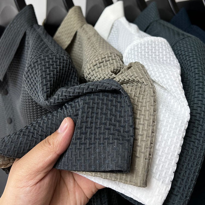 Polo extensible texturé confortable