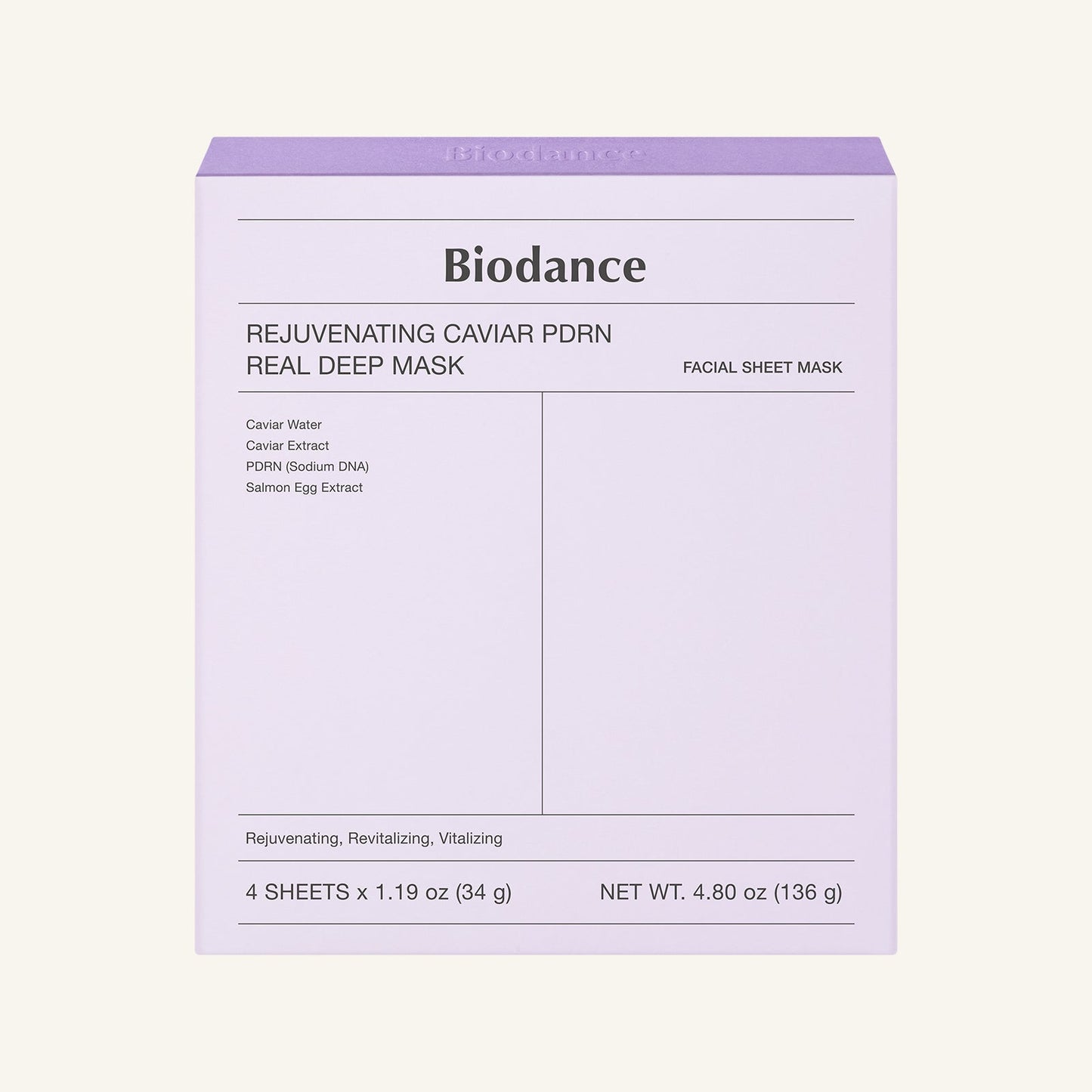 Rejuvenating Caviar PDRN Real Deep Mask