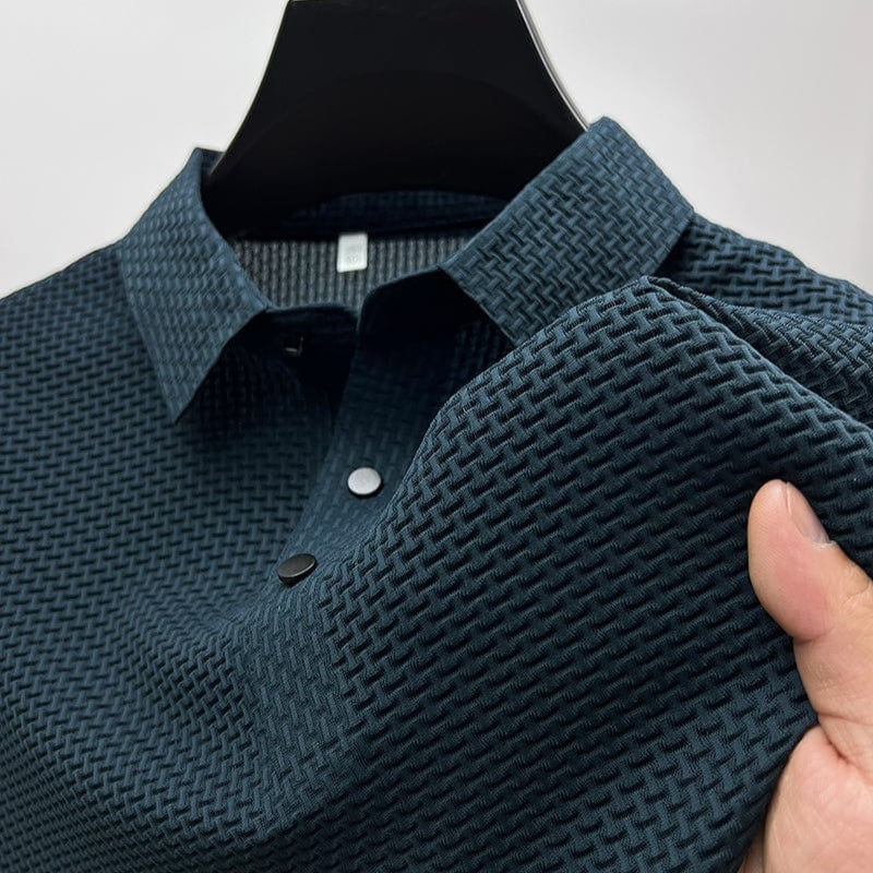Polo extensible texturé confortable