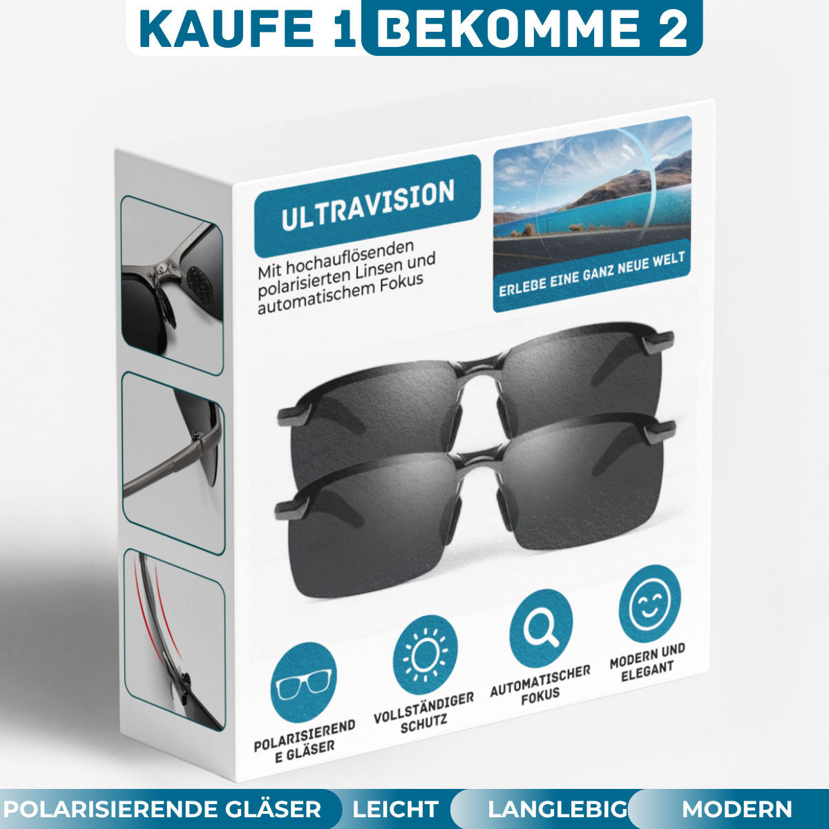 Polarisierte Smart Brillen Ultravision – [KAUFE 1, BEKOMME 2]