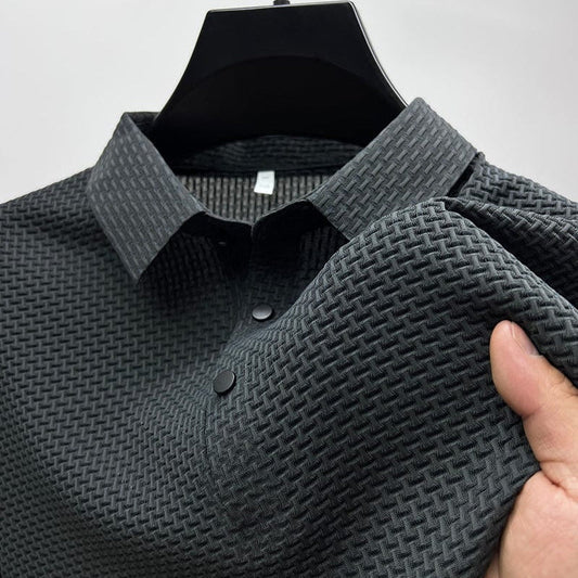 Polo extensible texturé confortable