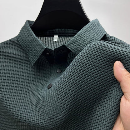 Polo extensible texturé confortable