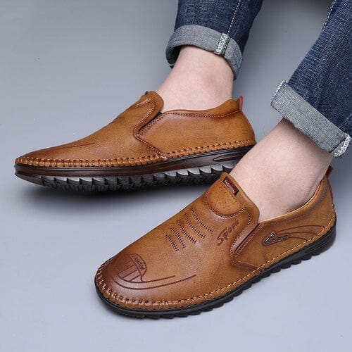 メンズレザースリッポンモカシン - リチャード